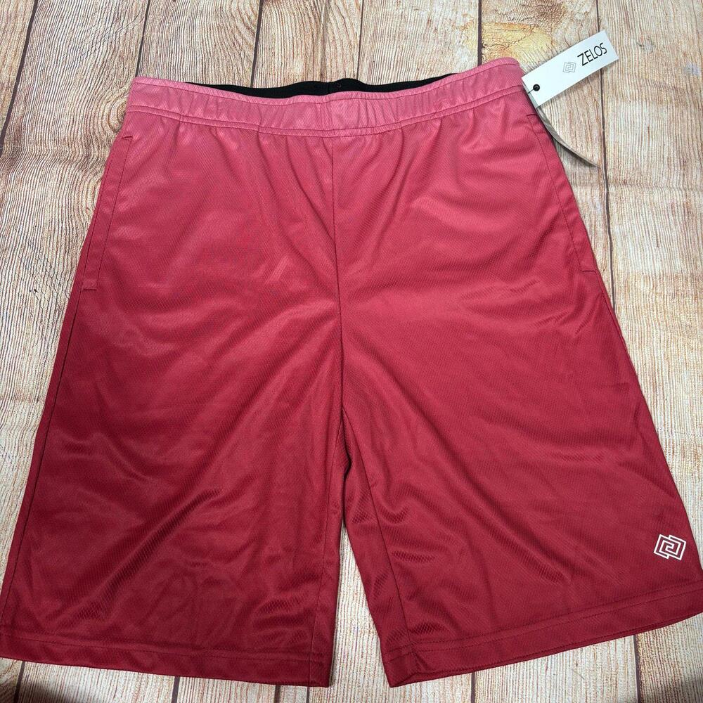 Zelos Men's Large Athletic Shorts in Red NWT